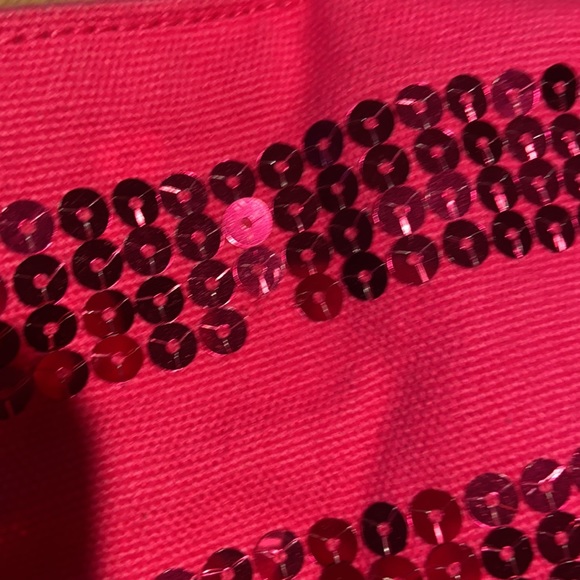 Victoria’s Secret sequin canvas Shoulder tote overnight beach gym bag - Picture 14 of 14